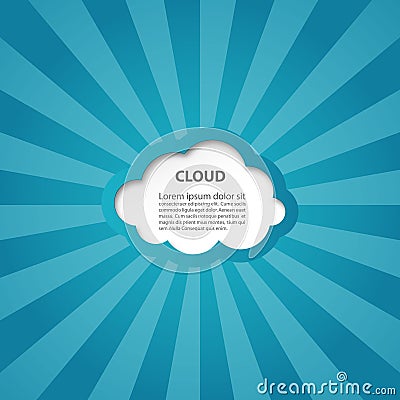 Cloud computing infographic vector Vector Illustration