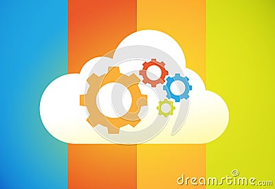 Cloud computing Cartoon Illustration