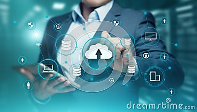 Cloud Computing Technology Internet Storage Network Concept Stock Photo