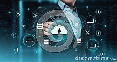 Cloud Computing Technology Internet Storage Network Concept Stock Photo