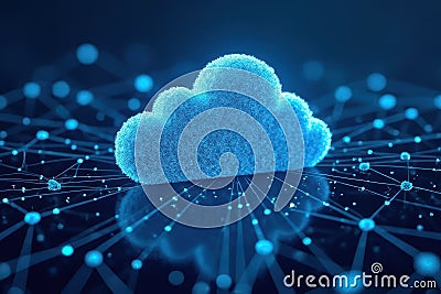Cloud Computing Unmanaged Hosting Concepts Stock Photo