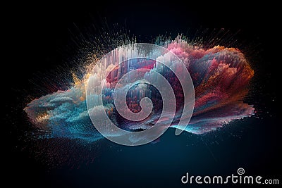 Cloud Computing: A Visualized Solution for Big Data Stock Photo