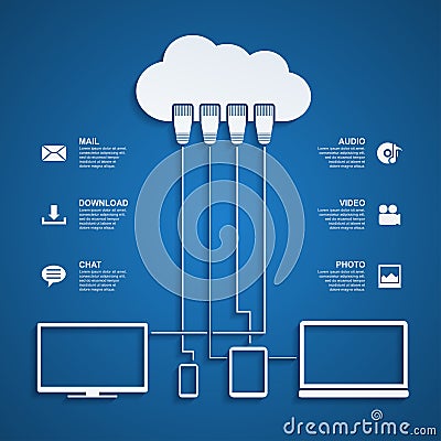 Cloud concept Vector Illustration