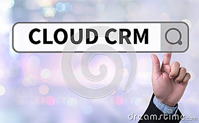 CLOUD CRM Stock Photo