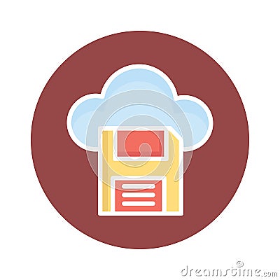Cloud datastore Isolated Vector icon which can easily modify or edit Vector Illustration
