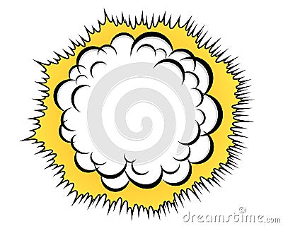 Cloud after the explosion Vector Illustration