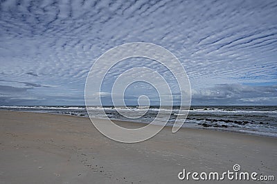 Cloud Filled Panoramic Sky Background Stock Photo