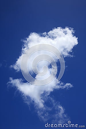 Cloud formation in blue sky. Stock Photo