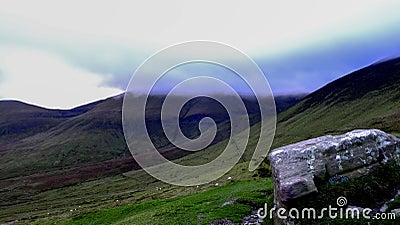 Cloud on Galtymore mountain Stock Photo