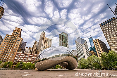 Cloud Gate in Chicago, Illinois Editorial Stock Photo