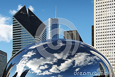 Cloud Gate Chicago Editorial Stock Photo