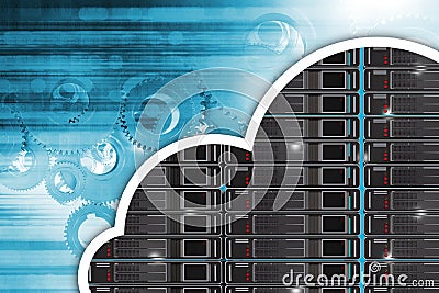 Cloud Hosting Concept Stock Photo