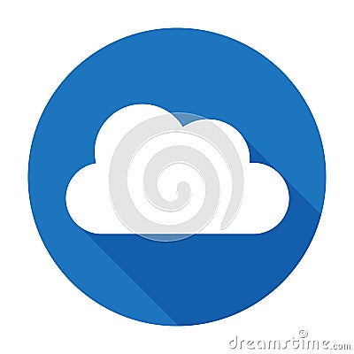 Cloud icon flat Vector Illustration