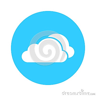 Cloud icon, cloud storage vector icon Vector Illustration