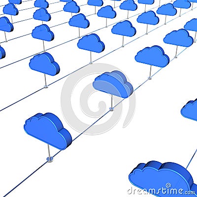 Cloud internet service concept Stock Photo