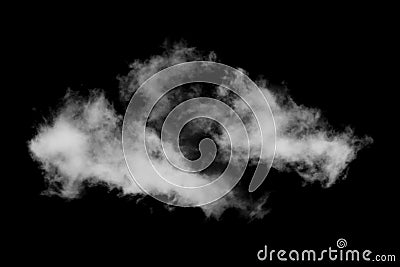 Cloud isolated on black background,Textured Smoke,Abstract black Stock Photo