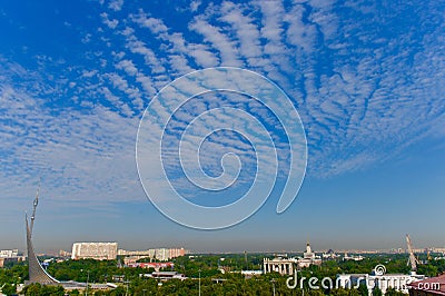 Cloud like fish scale Stock Photo