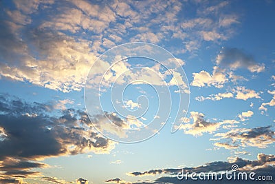 cloud in the morning on blue sky Stock Photo