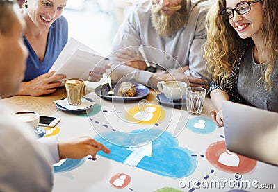 Cloud Networking Communication Connection Concept Stock Photo