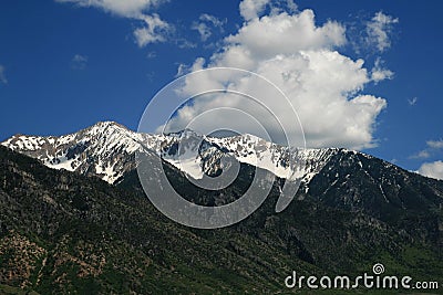 Cloud over Mount Nebo Stock Photo