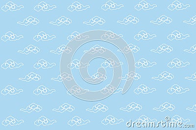 Cloud Pattern in Ligth Blue Sky Stock Photo