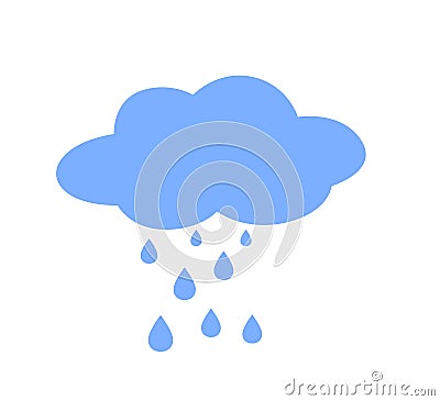 Cloud with rain. Stock Photo