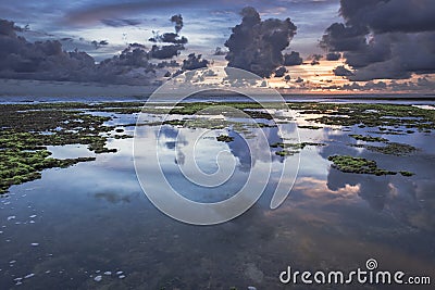 Cloud reflection Stock Photo