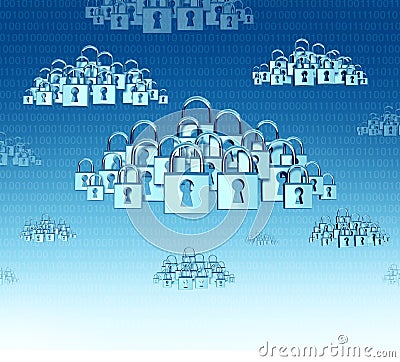 Cloud Security Stock Photo