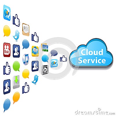 Cloud Service Stock Photo