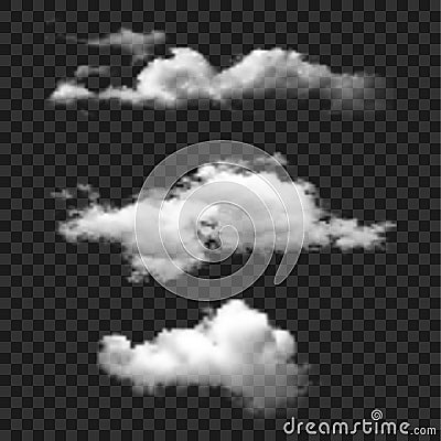 Cloud set vector icon. Clouds Vector Illustration