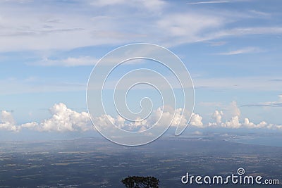 Cloud in the Sky At Gunung Batukaru Stock Photo