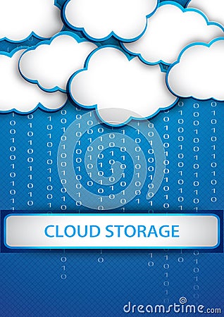 Cloud storage Cartoon Illustration