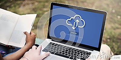 Cloud Storage Communication Online Technology Concept Stock Photo