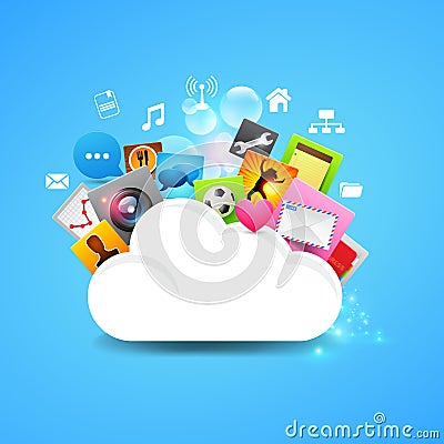 Cloud Storage Vector Stock Photo