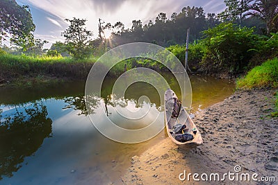 Cloud, sunset at Mentawai Stock Photo