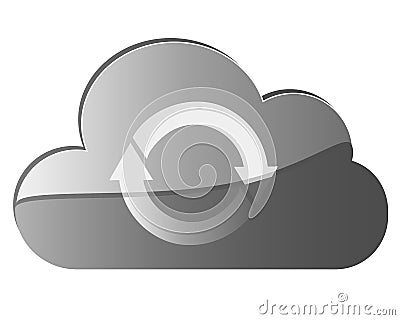 Cloud Sync Icon/logo Stock Photo