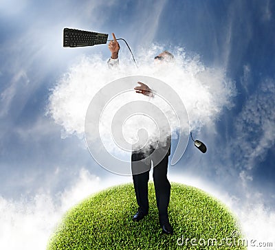 Cloud technology Stock Photo