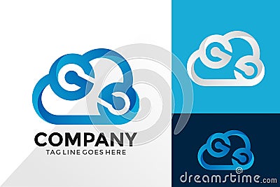 Cloud Tecnology Business Logo Design, Brand Identity Logos Designs Vector Illustration Template Vector Illustration