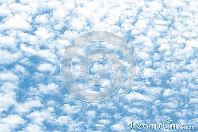 Cloud texture on a blue sky background Stock Photo