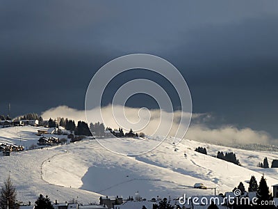 Mountain cloud Stock Photo