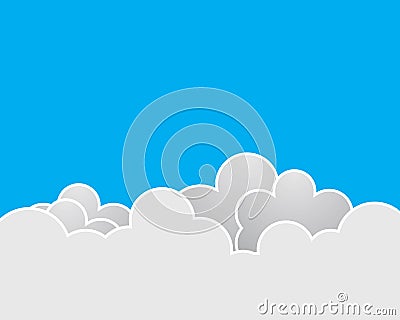 Cloud vector icon illustration Vector Illustration