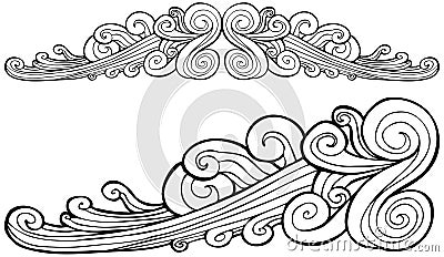 Cloud Wind Banner Vector Illustration