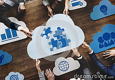 Cloud Words Business Graphic Concept Stock Photo