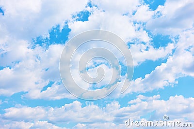 Cloudiness - cumulus clouds Stock Photo