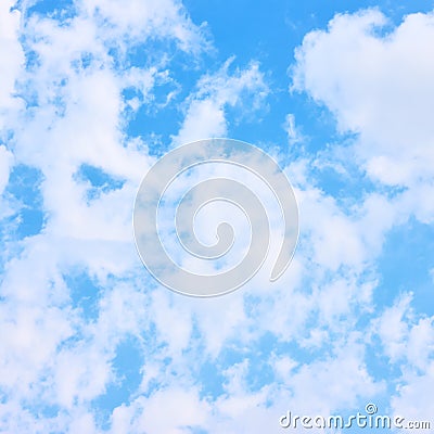 Cloudiness - fleecy clouds Stock Photo