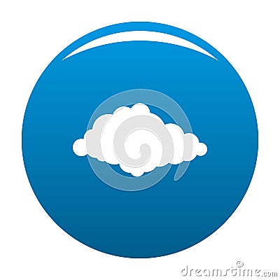 Cloudiness icon blue Stock Photo