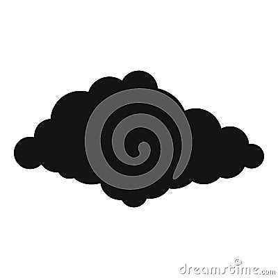 Cloudiness icon, simple style. Cartoon Illustration