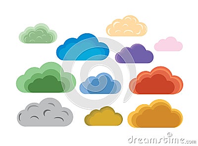 Clouds Vector Illustration