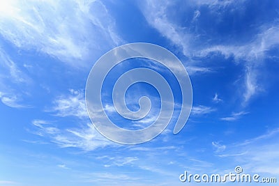Clouds in the blue sky Stock Photo