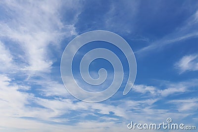 Clouds, blue sky background design elements. Pantone Classic Blue Stock Photo